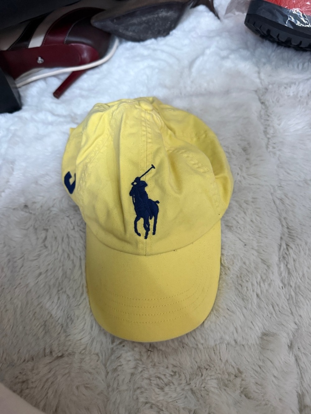 Ralph Lauren Cap with Navy Polo Pony